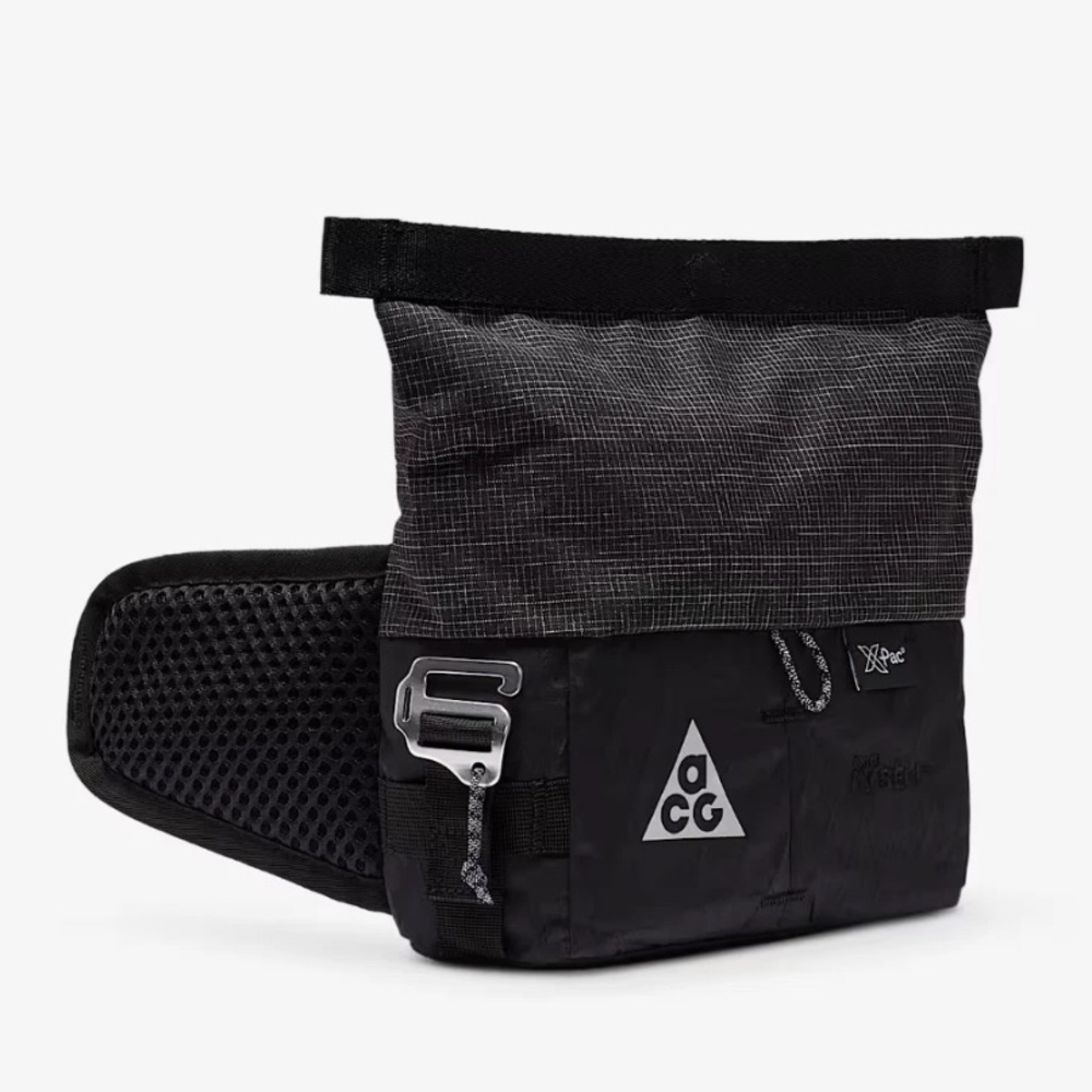 Nike ACG Aysen Fanny Pack Bag Crossbody Roll Top 3L Black/Silver DV4051-011 NWT - Picture 5 of 6